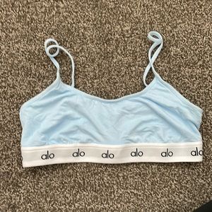 Baby blue alo icon cami bra